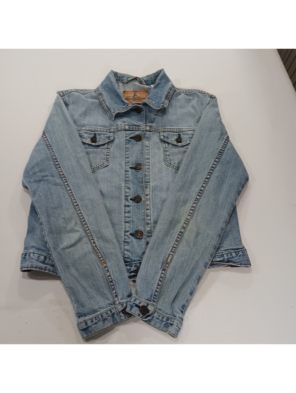 Vintage Levi Strauss Signature Blue Denim Jean Jacket Women's Size Medium (8/10)